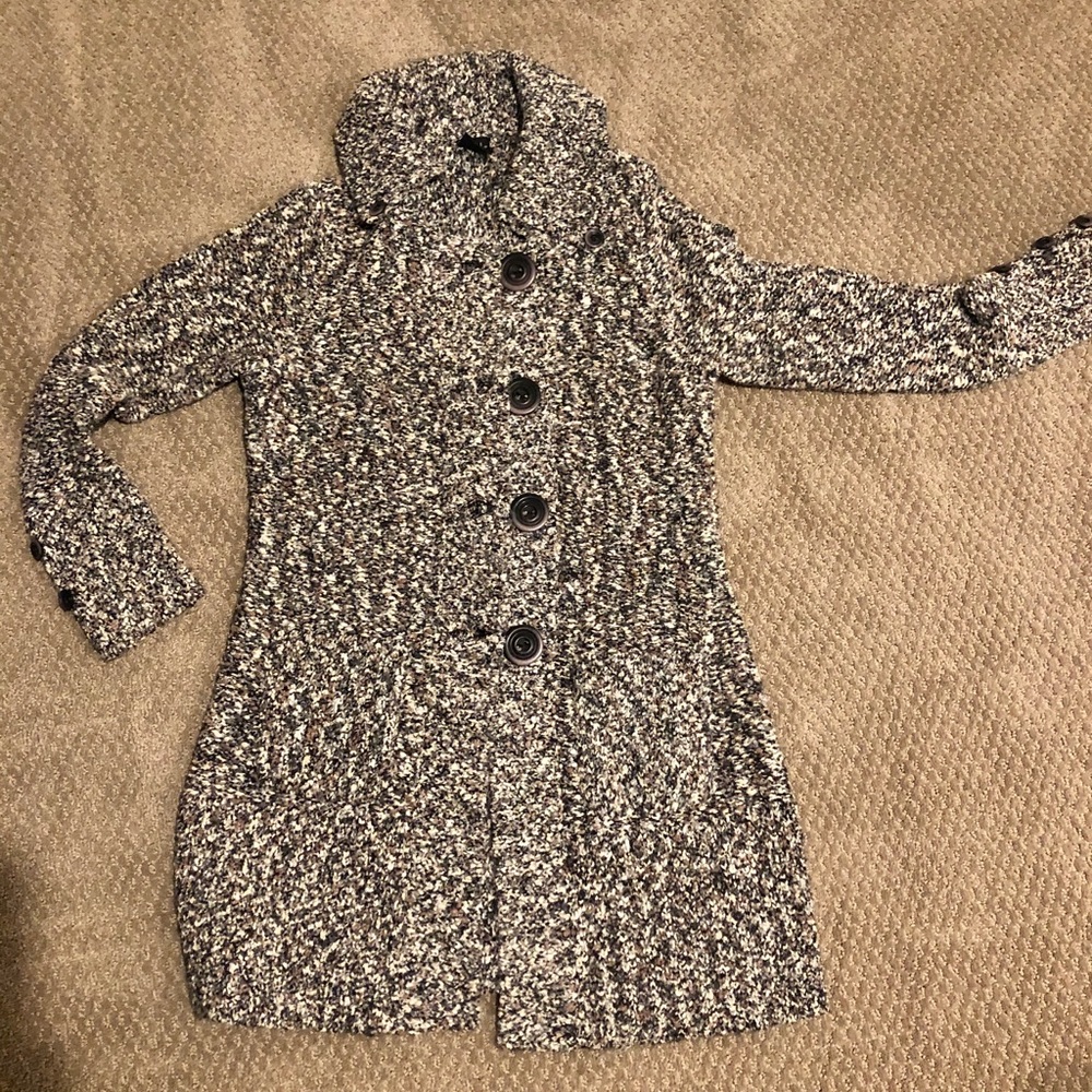 Vintage Tribal long cardigan large buttons